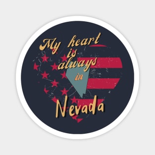 My Heart is always in Nevada Magnet